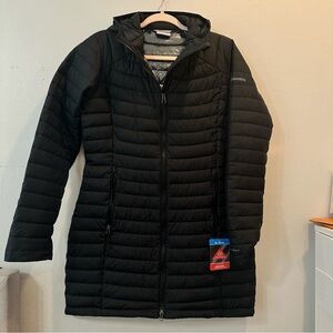 Columbia Black Quilted Puffer Coat with Hood